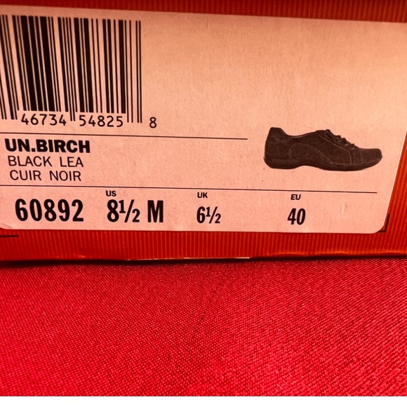 ❤️❤️ Unstructured by Clark’s Black Leather Lace Up Loafer “NWT” ❤️❤️ - Picture 4 of 10